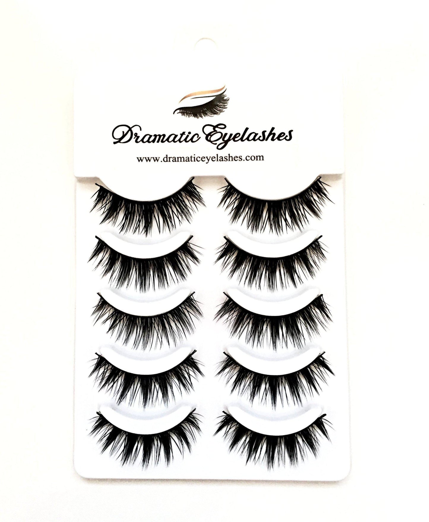 Multi-Pack (5 Pairs) Luxury 3D False Black Eyelashes (Y40)-Eyelashes-Dramatic Eyelashes
