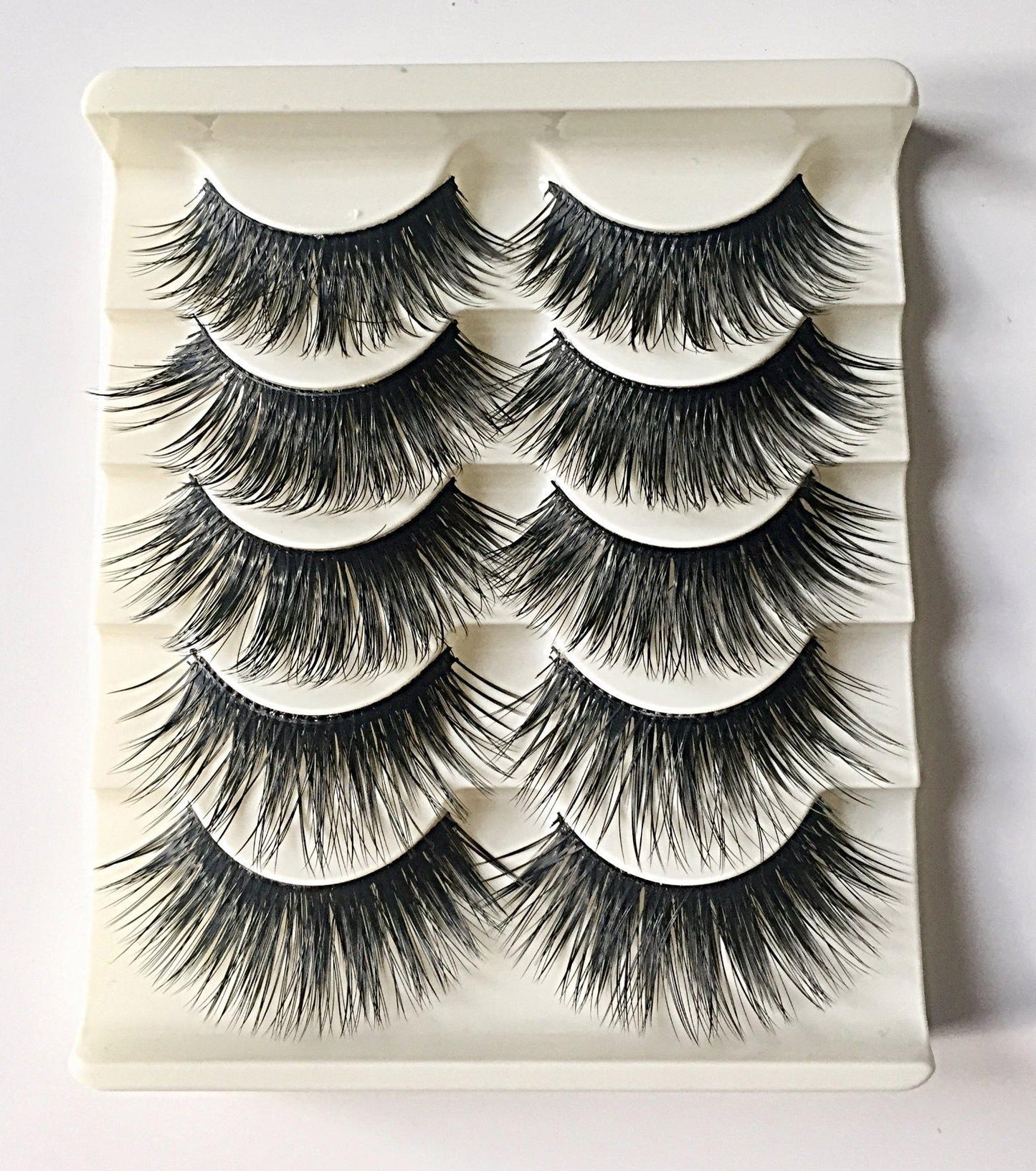 N10: Multi-Pack (5 Pairs) False Dramatic Thick Eyelashes - Dramatic Eyelashes
